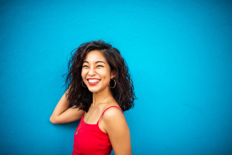 Woman Happy with Botox